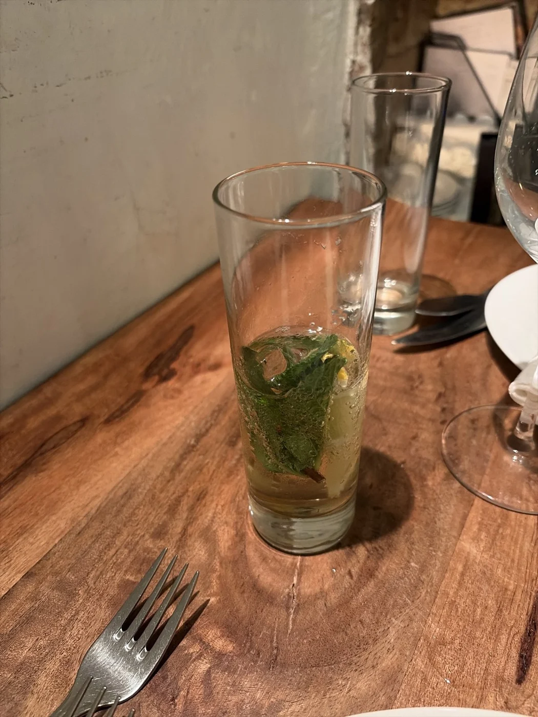 Portwein Tonic, fast ausgetrunken
